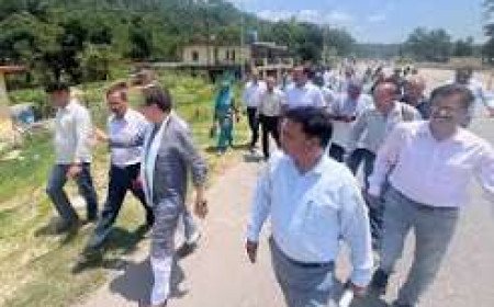Sullah MLA Vipin Parmar reviews progress of Rs 250 crore Parour-Thanpuri four-lane project