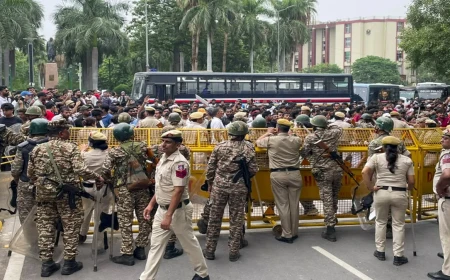 Delhi Police Tightens Security Around Jantar Mantar Maintaining Strict Surveillance At Metro Hubs