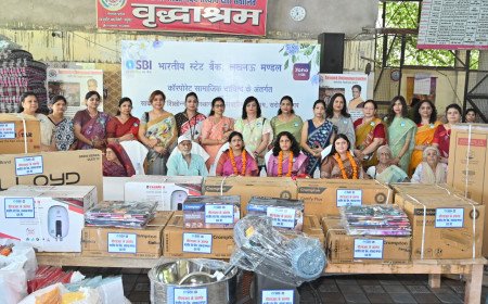 SBI Ladies Club Spreads Warmth; Donates Essential Appliances to Lucknow Old Age Home Under CSR Drive