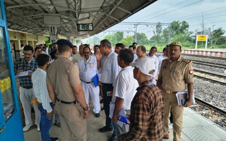 Varanasi DRM Orders Immediate Upgrade of Passenger Amenities at Rasra Railway Station