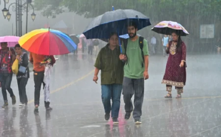 Heavy Monsoon Rains Lash Delhi National Capital Region Triggering Emergency Weather Red Alert