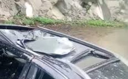 Fourteen Year Old Girl Killed As Boulder Smashes Into Moving Car