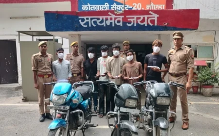 Noida Police Arrest Eight Gang Members Including Two Juveniles For Street Robberies  