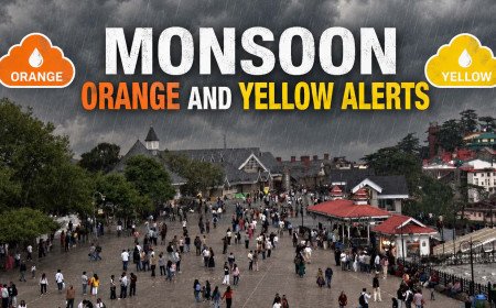 Monsoon Intensifies in Himachal: Orange and Yellow Alerts Issued Across State Until July 10