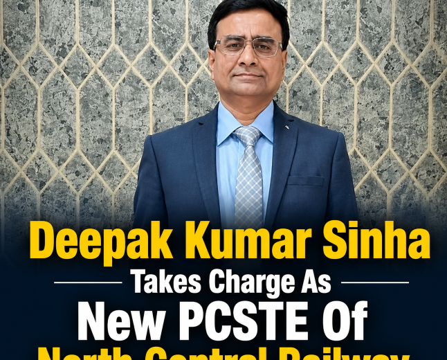 Deepak Kumar Sinha Takes Charge As New PCSTE Of North Central Railway