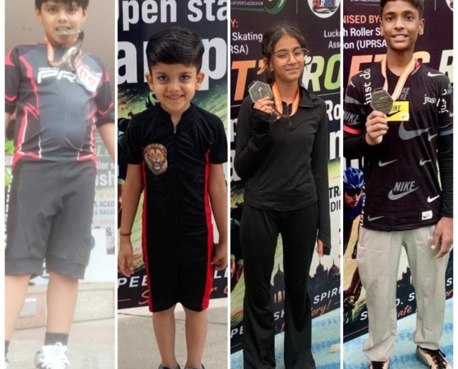 Lucknow Skaters Dominate Day 1 of the 7th UP Open State Roller Skating Championship