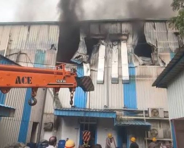 Massive Fire Devastates Baddi Pharmaceutical Unit; No Casualties Reported In Incident