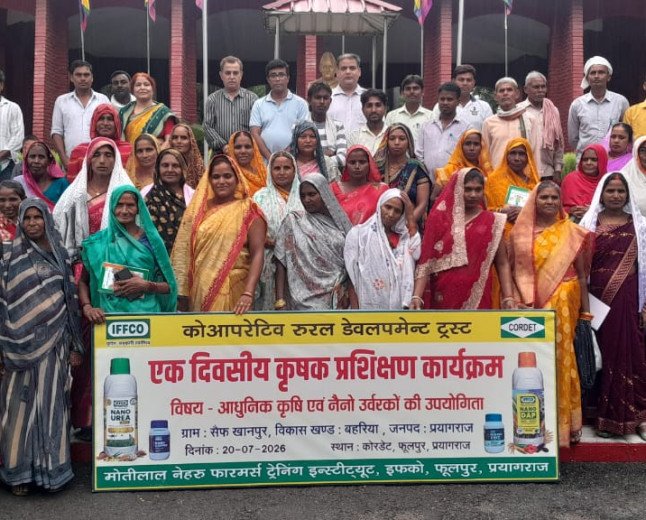 CORDET Empowers Prayagraj Farmers with Modern Nano-Fertilizer Training
