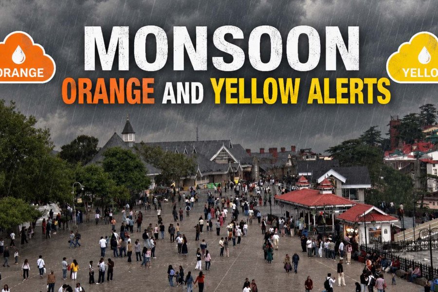 Monsoon Intensifies in Himachal: Orange and Yellow Alerts Issued Across State Until July 10