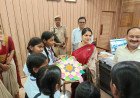 Children Tie Rakhi to Ambedkar Nagar DM Isha Priya; Official Extends Warm Festive Greetings