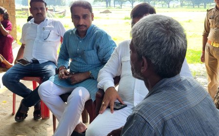 Phulpur MLA Deepak Patel Visits Kandi Village, Expresses Grief Over Saurav Bharatiya’s Tragic Murder