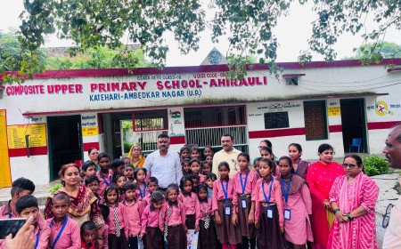 Ambedkar Nagar DM Isha Priya Launches Unique Raksha Bandhan Initiative: Officers Visit Primary Schools to Share Joy