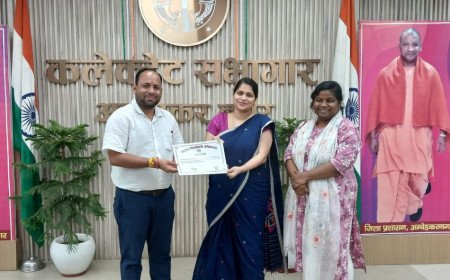 District Magistrate Honors Officials and Sanitation Workers for Exceptional Duty in Ambedkar Nagar