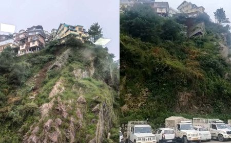 Rockfall in Shimla, Damages Vehicles, Public Scared
