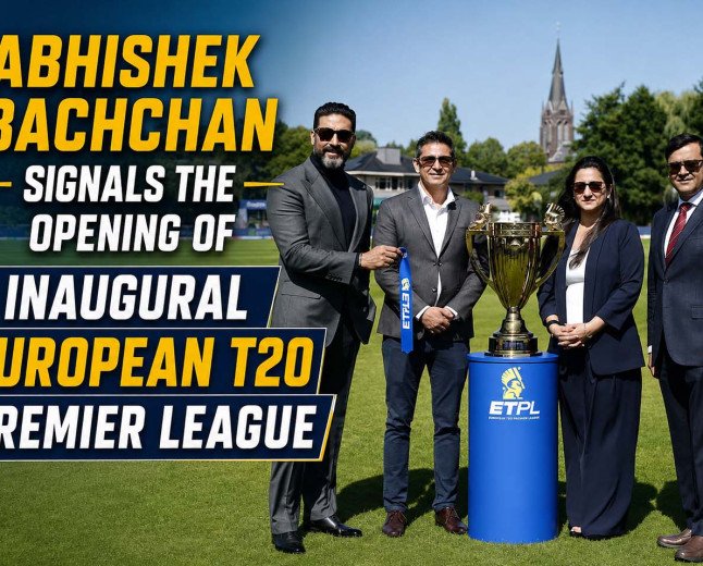 Abhishek Bachchan Signals the Opening of Inaugural European T20 Premier League