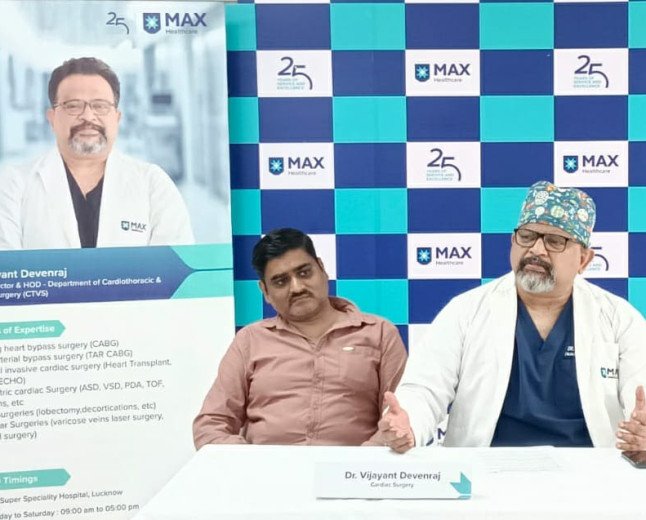 Max Hospital Lucknow Performs Advanced Endoscopic Heart Surgery on High-Risk Patient