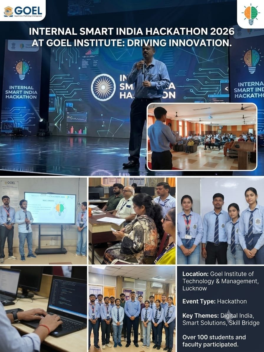 Goel Institute Hosts Internal Smart India Hackathon 2026 to Spark Student Innovation