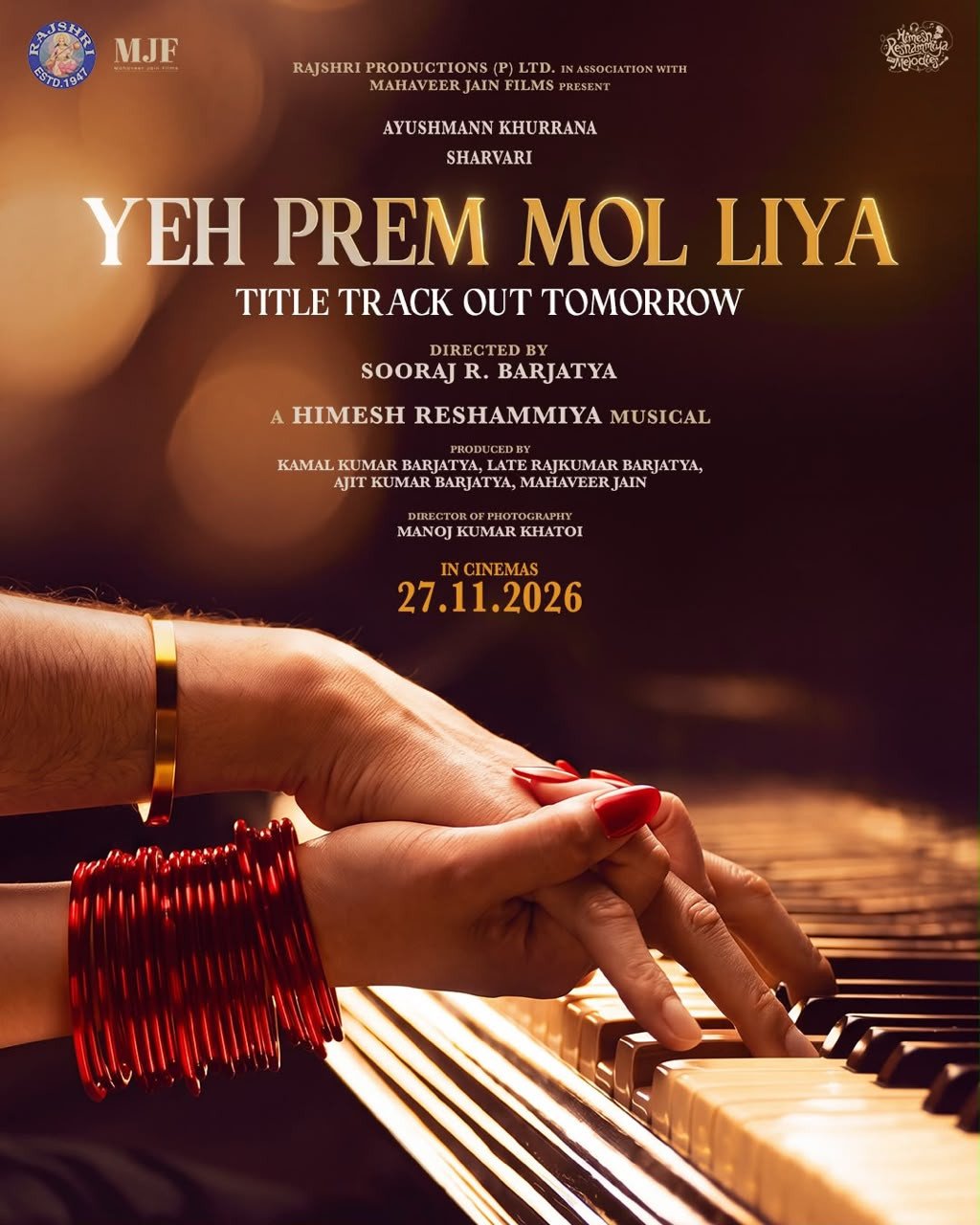 Rajshri Productions & Himesh Reshammiya Unveil Motion Poster for 'Yeh Prem Mol Liya' Title Track