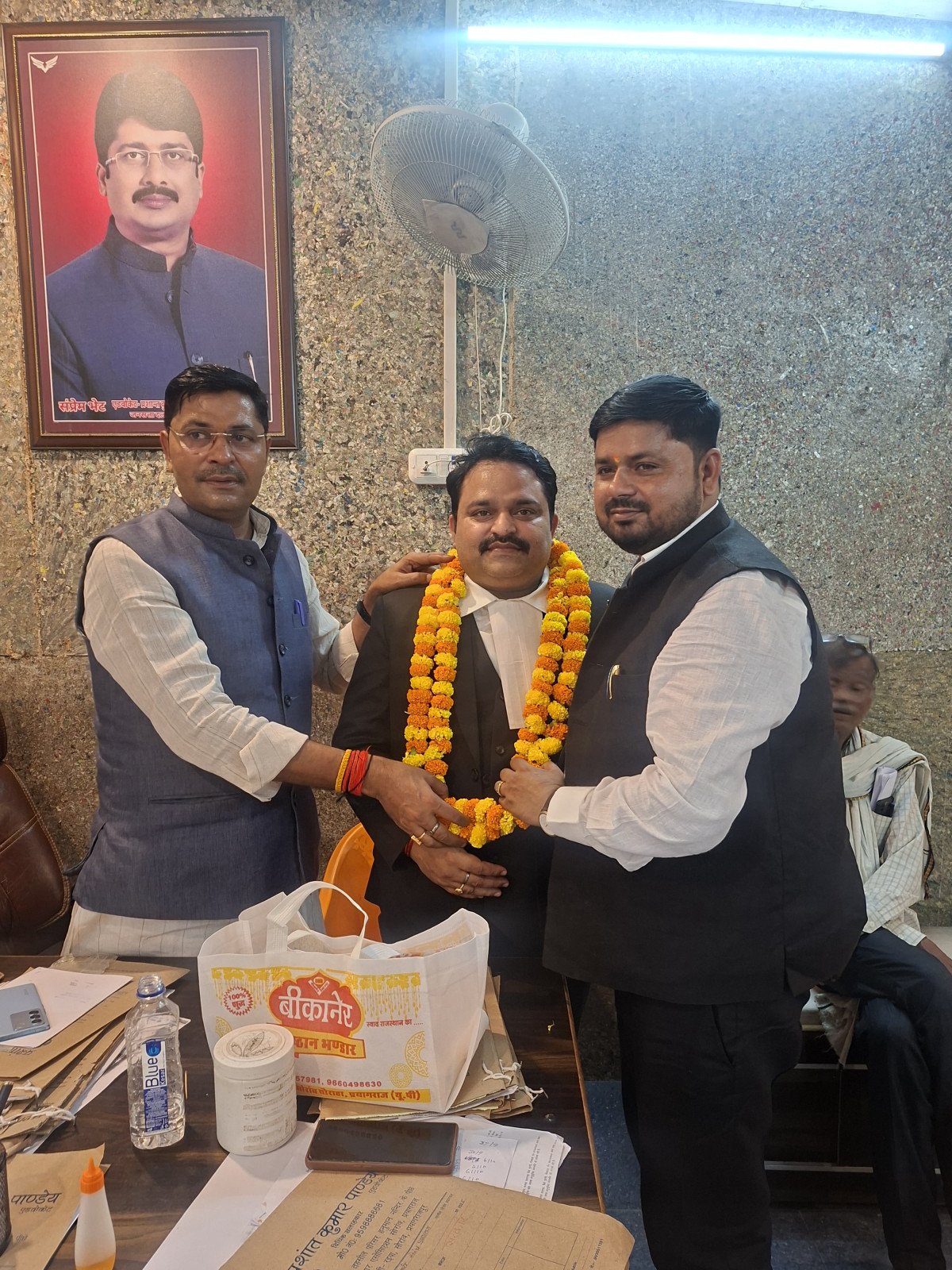 Sonu Kumar Pandey Joins Soraon Bar Association, Appointed Jansatta Dal Legal Cell VP