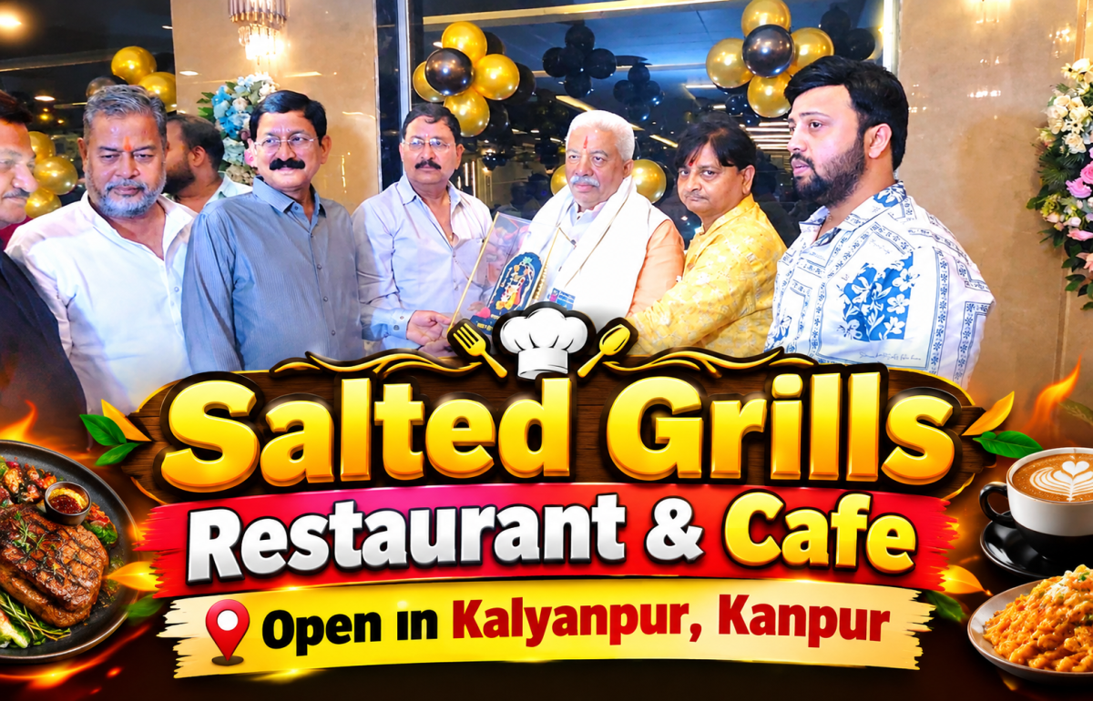 Cabinet Minister Rakesh Sachan Inaugurates Salted Grills Restaurant & Cafe in Kalyanpur, Kanpur
