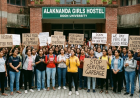 Doon University Alaknanda Girls Hostel Students Protest Over Poor Mess Food