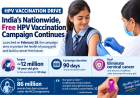 India's HPV Vaccination Drive Nears 12 Million Girls Milestone