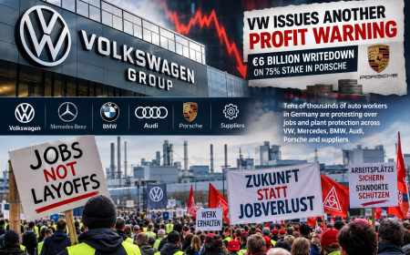 Volkswagen Profit Warning: 6 Billion Euro Protests Sparked by Porsche Writedown