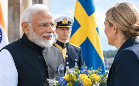 PM Modi Begins Two-Day Sweden Visit, Boosts India-Sweden Ties