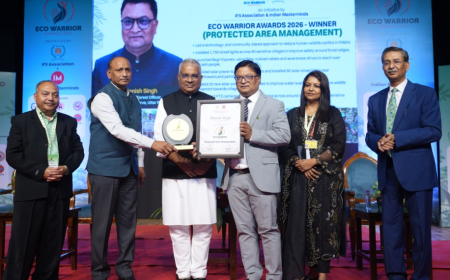 Pilibhit Tiger Reserve DFO Manish Singh Wins Eco Warrior Award