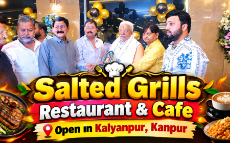 Cabinet Minister Rakesh Sachan Inaugurates Salted Grills Restaurant & Cafe in Kalyanpur, Kanpur