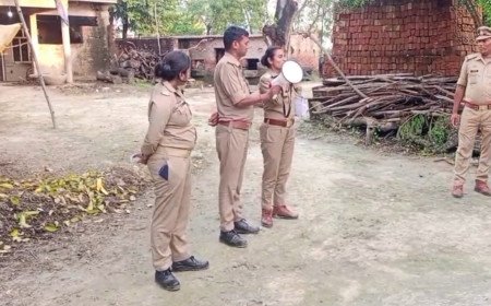 Pratapgarh Police Beat Drums at Absconding Assault Accused's House, Issue Attachment Warning
