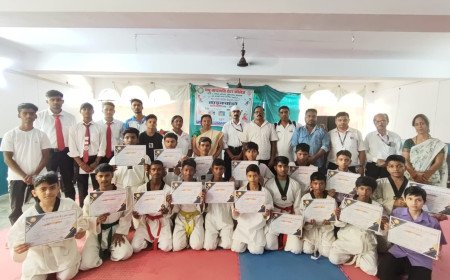 Prayagraj Martial Arts Prodigies Shine Bright at Madhu Vachaspati Taekwondo Championship