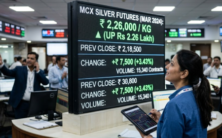 Silver Futures Rise to Rs 2.26 Lakh Per Kg on MCX