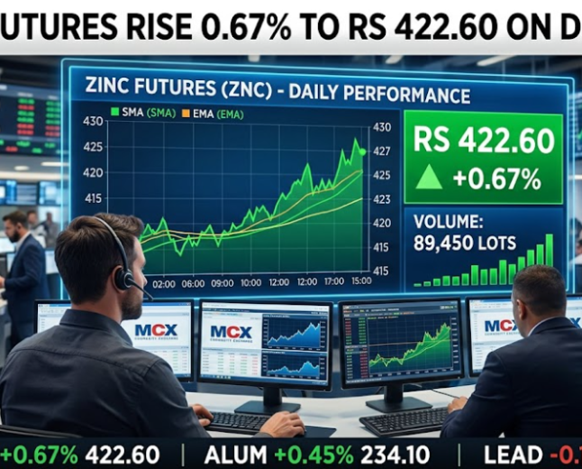 Zinc Futures Rise 0.67% to Rs 422.60 on Demand