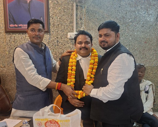 Sonu Kumar Pandey Joins Soraon Bar Association, Appointed Jansatta Dal Legal Cell VP