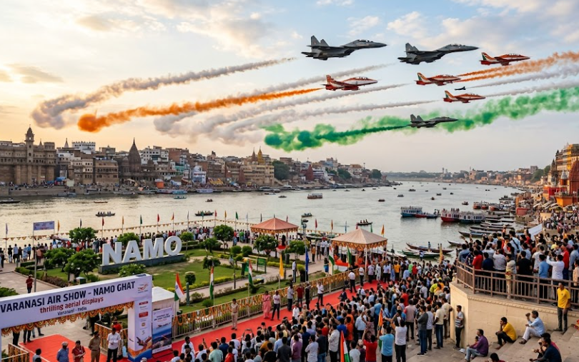 Varanasi Prepares for Thrilling Air Show Over Namo Ghat