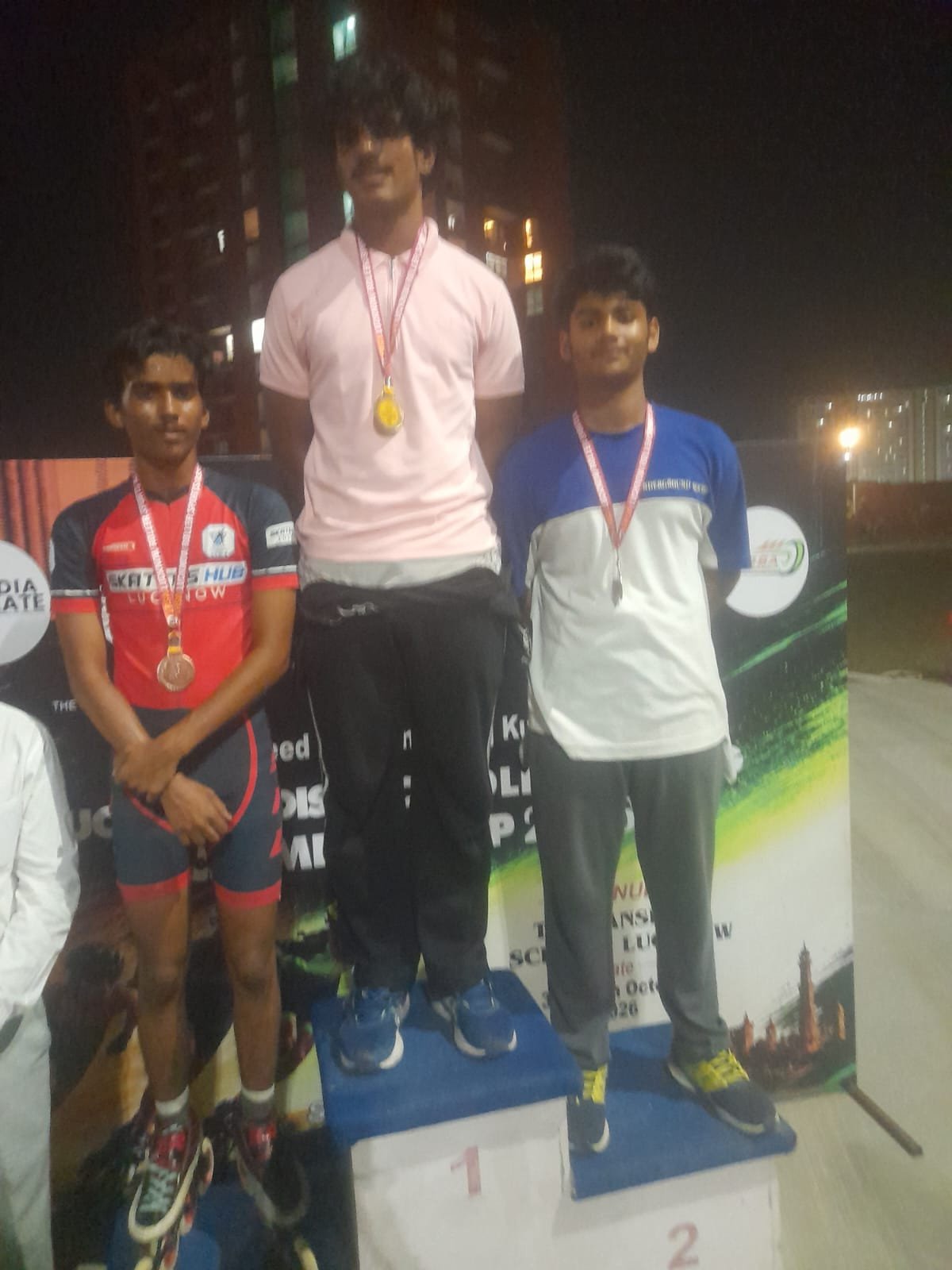 SKD Academy Students Shine at District Skating Championship with 8 Medals and State Team Selection