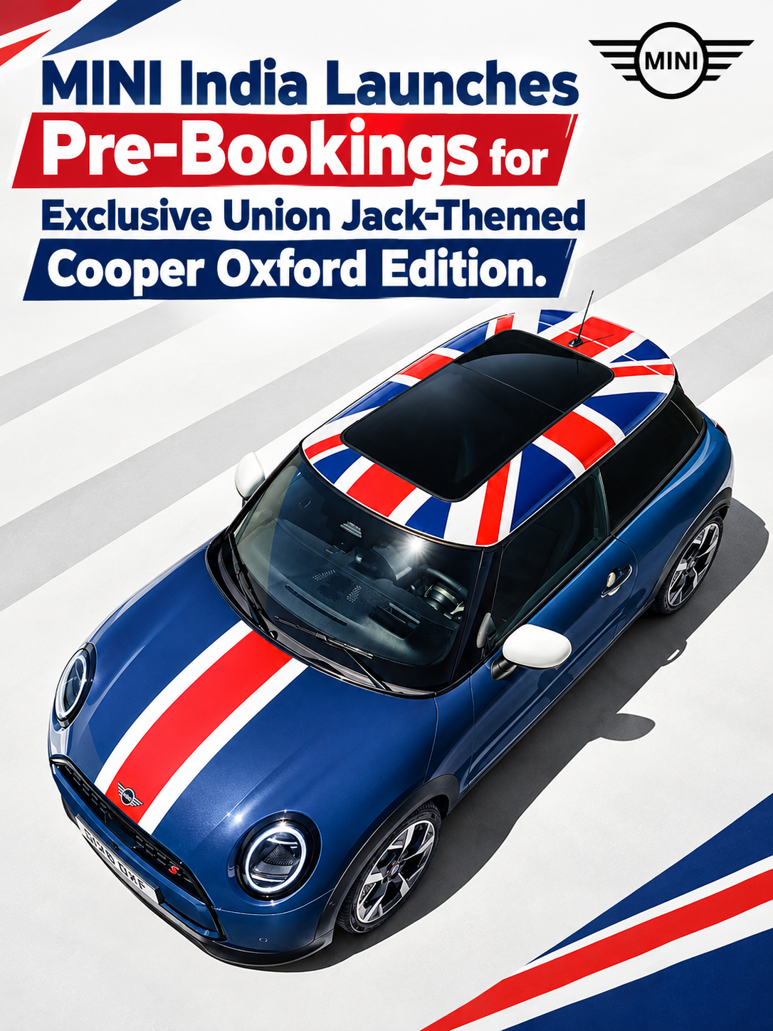 #MINIIndia Launches Pre-Bookings for Exclusive Union Jack-Themed Cooper Oxford Edition