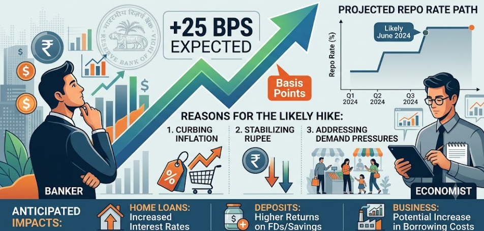 RBI Repo Rate Hike Likely: Economists Expect 25 bps