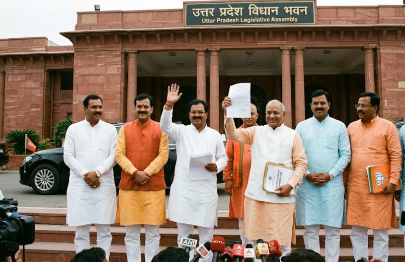 Rajya Sabha Polls: Eight BJP Candidates File Nominations in Lucknow