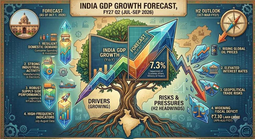 India GDP Growth Forecast FY27 Q2