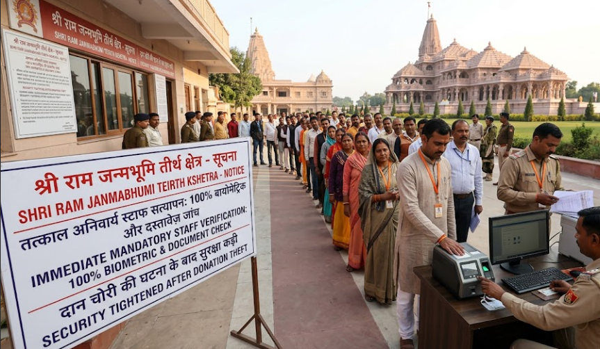 Ayodhya Ram Mandir Orders 100% Staff Verification After Donation Theft