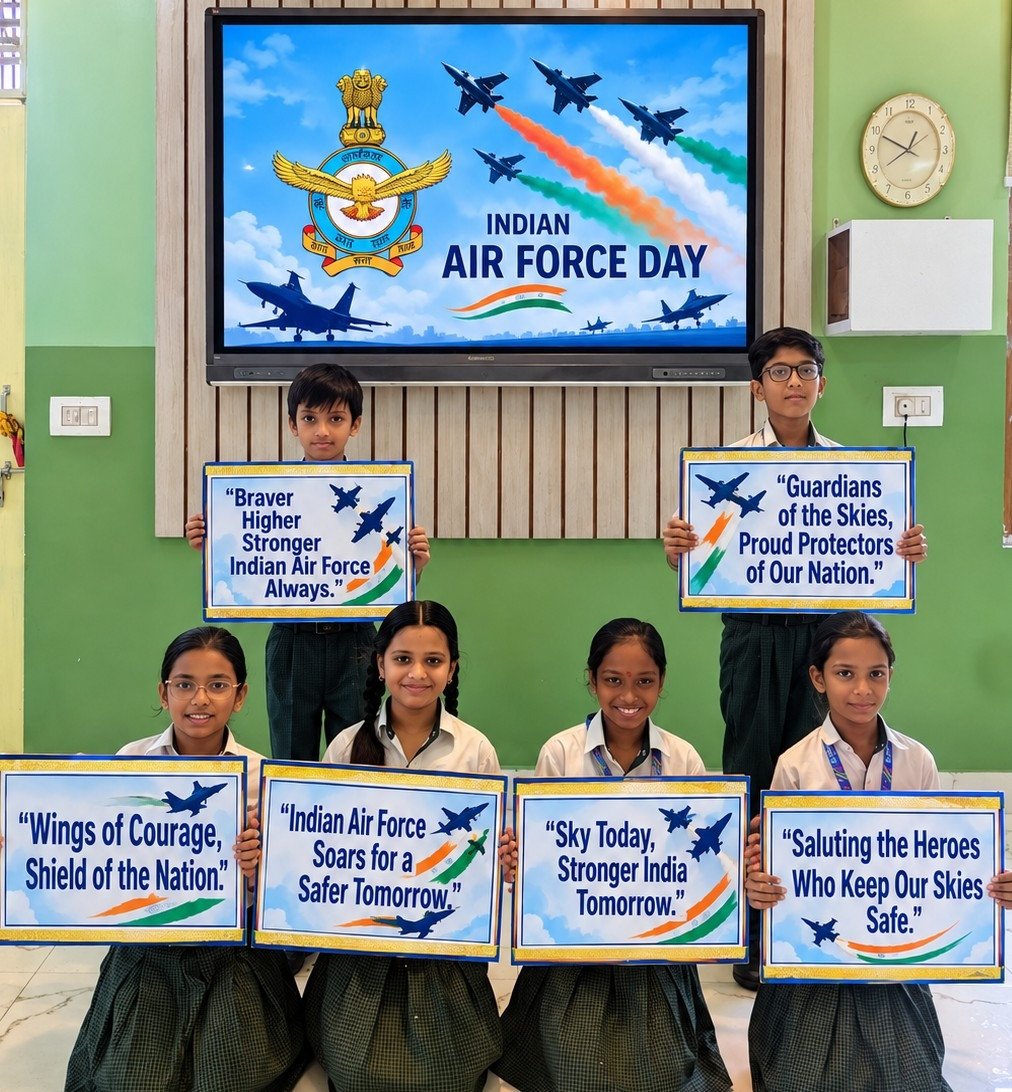 SKD Academy and SKD International School Celebrate 94th Indian Air Force Day with Patriotic Fervour