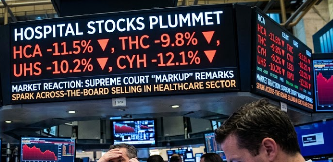 Hospital Stocks Fall After Supreme Court Markup Remarks