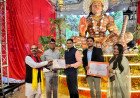 Majestic 24-Foot Hanuman Idol Crafted from 50,000 Inscribed Stones Unveiled in Lucknow