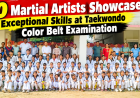 110 Martial Artists Showcase Exceptional Skills at Taekwondo Color Belt Examination in Prayagraj