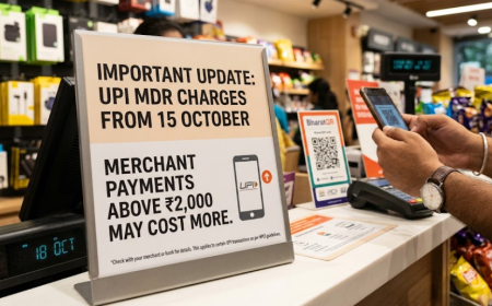 UPI MDR Charges from 15 October: Merchant Payments Above ₹2,000 May Cost More