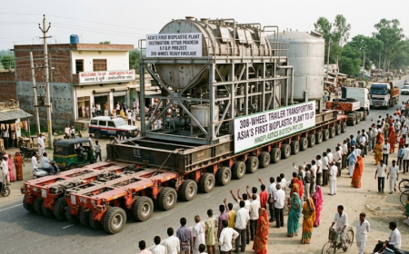 Asia's First Bioplastic Plant: 308-Wheel Vehicle Reaches UP