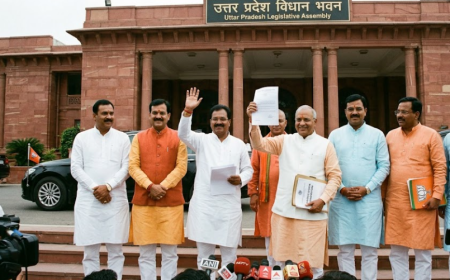 Rajya Sabha Polls: Eight BJP Candidates File Nominations in Lucknow