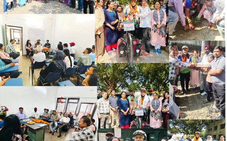 World Cyclist Somen Debnath Shares Inspiring 191-Country Journey at Bharatiya Yoga Parishad in Lucknow